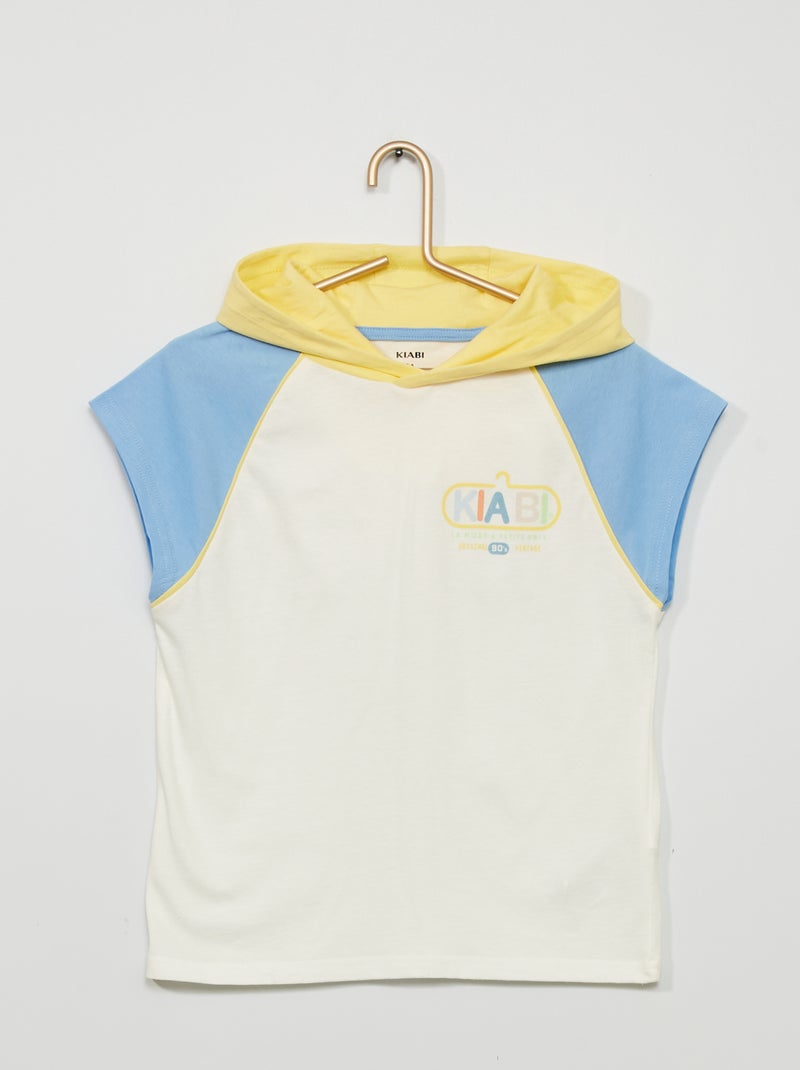 T-shirt manga cava  'vintage collection AMARELO - Kiabi
