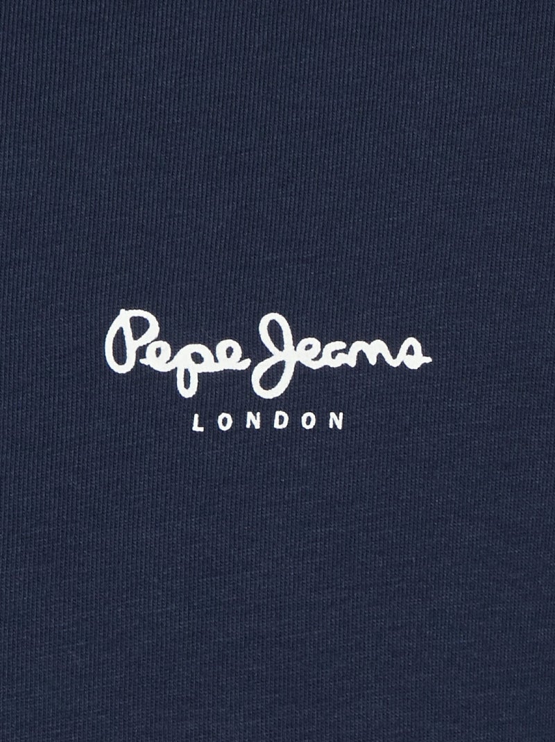 T-shirt manga comprida azul marinho para homem pepe jeans original basic 2 Azul - Kiabi