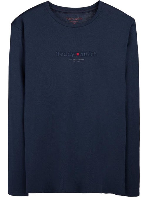 T-shirt manga comprida azul marinho para homem teddy smith jim - Kiabi T-shirt manga comprida azul marinho para homem teddy smith jim - Kiabi