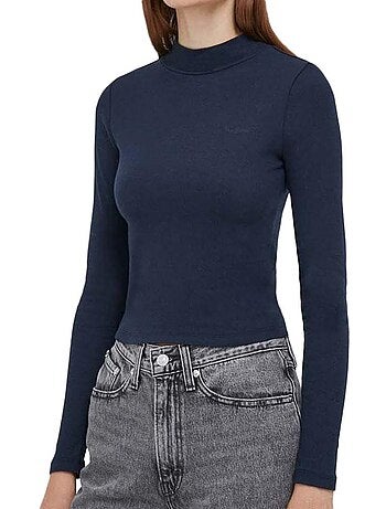 T-shirt Manga Comprida Azul-Marinho Pepe Jeans Winona Perkins para Mulher