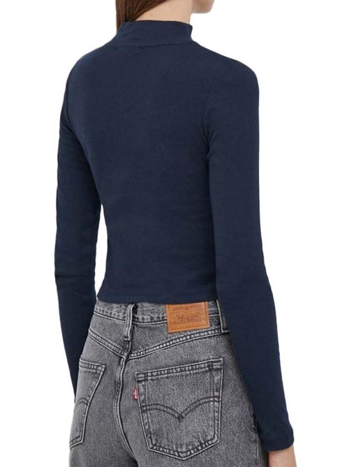 T-shirt Manga Comprida Azul-Marinho Pepe Jeans Winona Perkins para Mulher - Kiabi T-shirt Manga Comprida Azul-Marinho Pepe Jeans Winona Perkins para Mulher - Kiabi