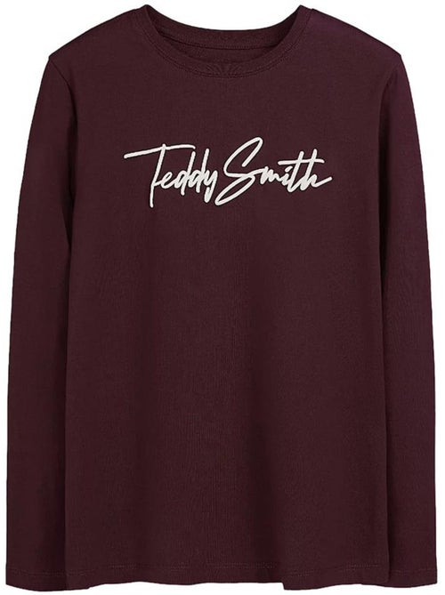 T-shirt manga comprida bordeaux para rapaz teddy smith evan - Kiabi T-shirt manga comprida bordeaux para rapaz teddy smith evan - Kiabi