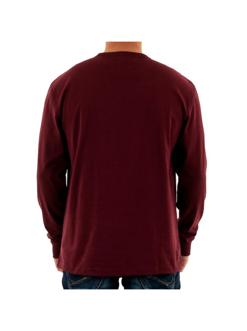 T-shirt Manga Comprida Bordô para Homem Tommy Hilfiger Reg Badge Bordô - Kiabi