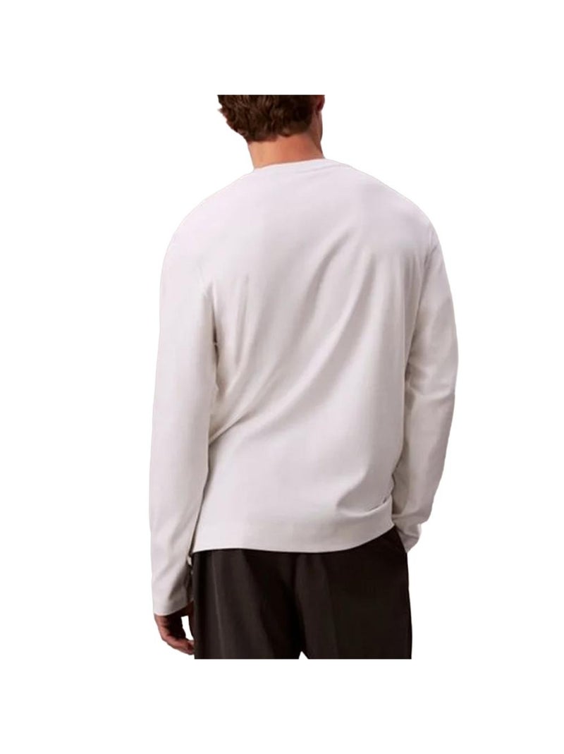 T-Shirt Manga Comprida Branca Calvin Klein Jeans para Homem LV04LD202G Branco - Kiabi