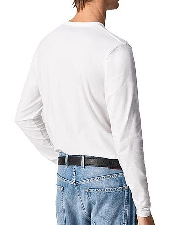 T-Shirt Manga Comprida Preto para Homem Pepe Jeans Original Basic 2