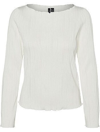 T-shirt Manga Comprida Preta para Mulher Vero Moda Masta