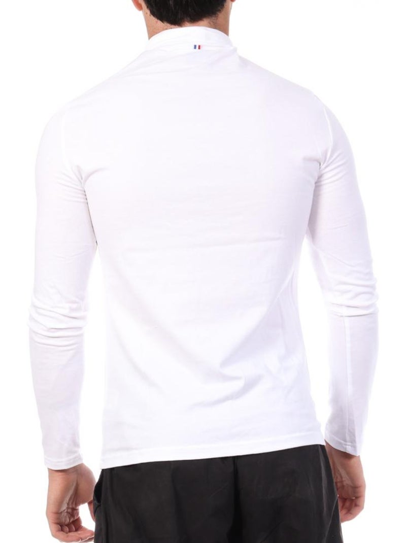 T-Shirt Manga Comprida Branco para Homem Le Coq Sportif Branco - Kiabi
