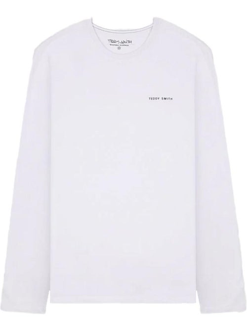T-shirt manga comprida branco para homem teddy smith 11017085d - Kiabi