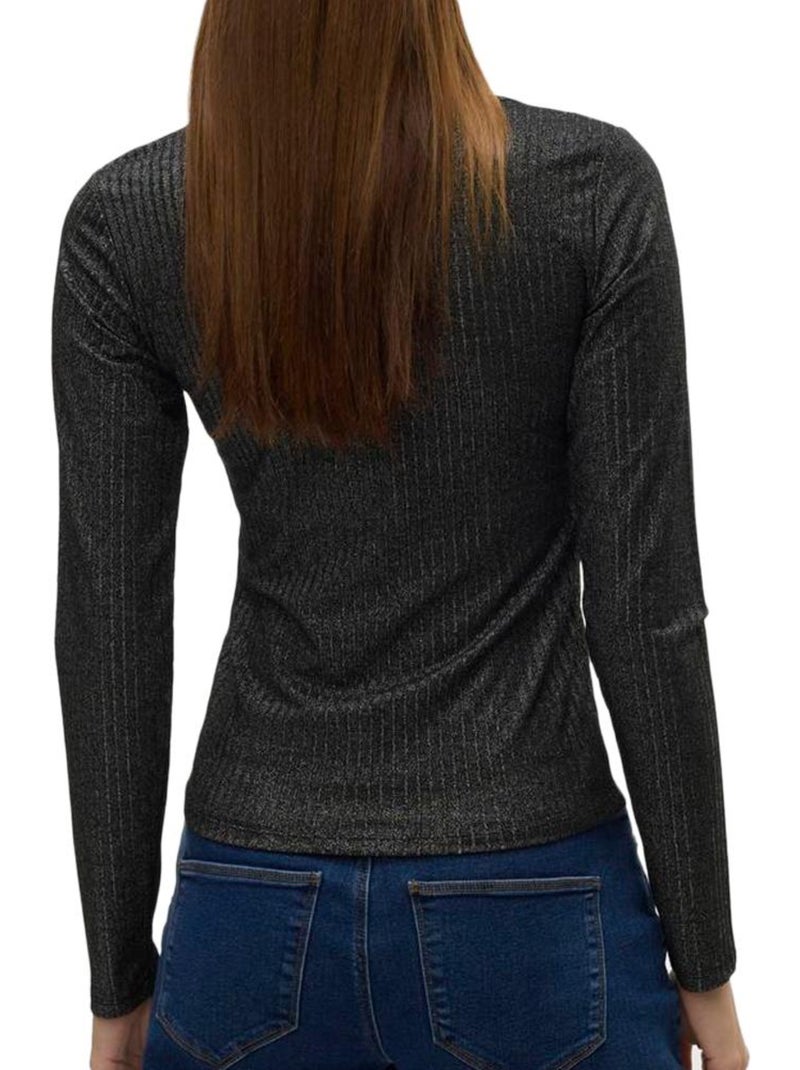 T-shirt Manga Comprida Cinzento Escuro para Mulher Vero Moda Cora Cinza-prateado - Kiabi