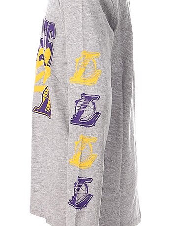 T-shirt nba phoenix suns manga comprida cinzento para rapaz