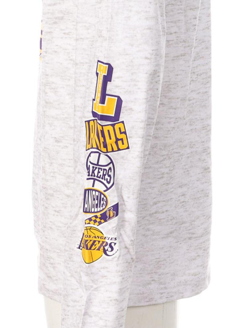 T-shirt manga comprida cinzento para rapaz nba los angeles lakers Cinza-prateado - Kiabi