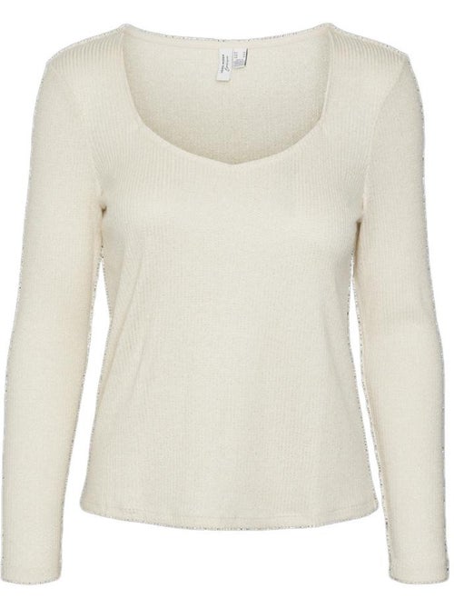 T-Shirt Manga Comprida Cru Vero Moda Monaja para Mulher - Kiabi T-Shirt Manga Comprida Cru Vero Moda Monaja para Mulher - Kiabi