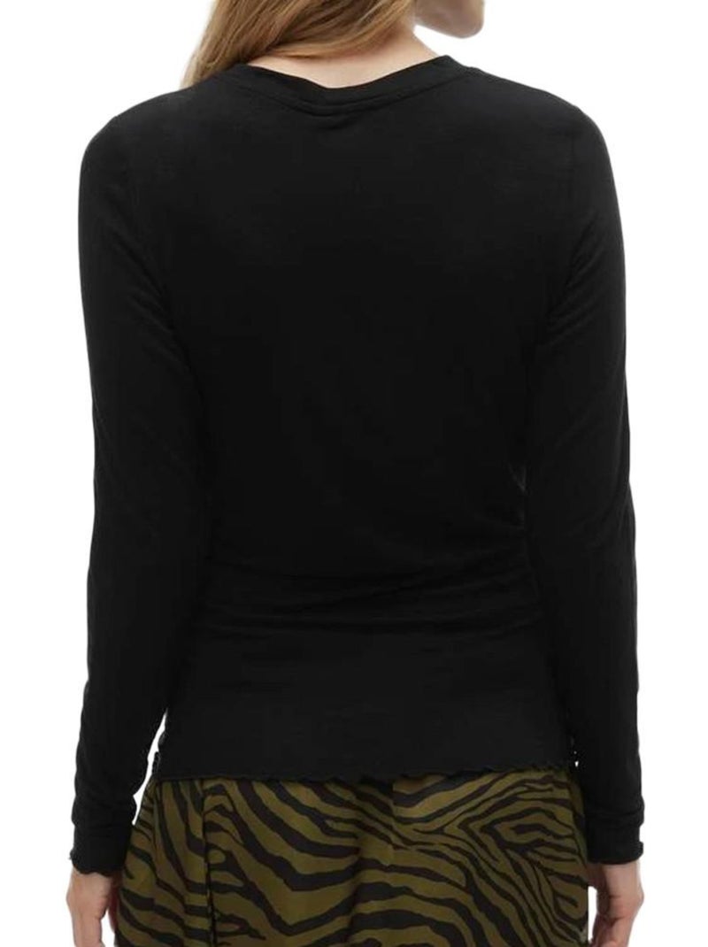 T-shirt Manga Comprida de Grávida Vero Moda Meliana Preto para Mulher Preto - Kiabi