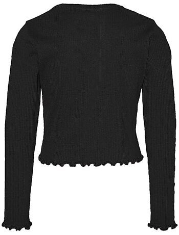 T-shirt Manga Comprida Preta para Menina Vero Moda Lavender