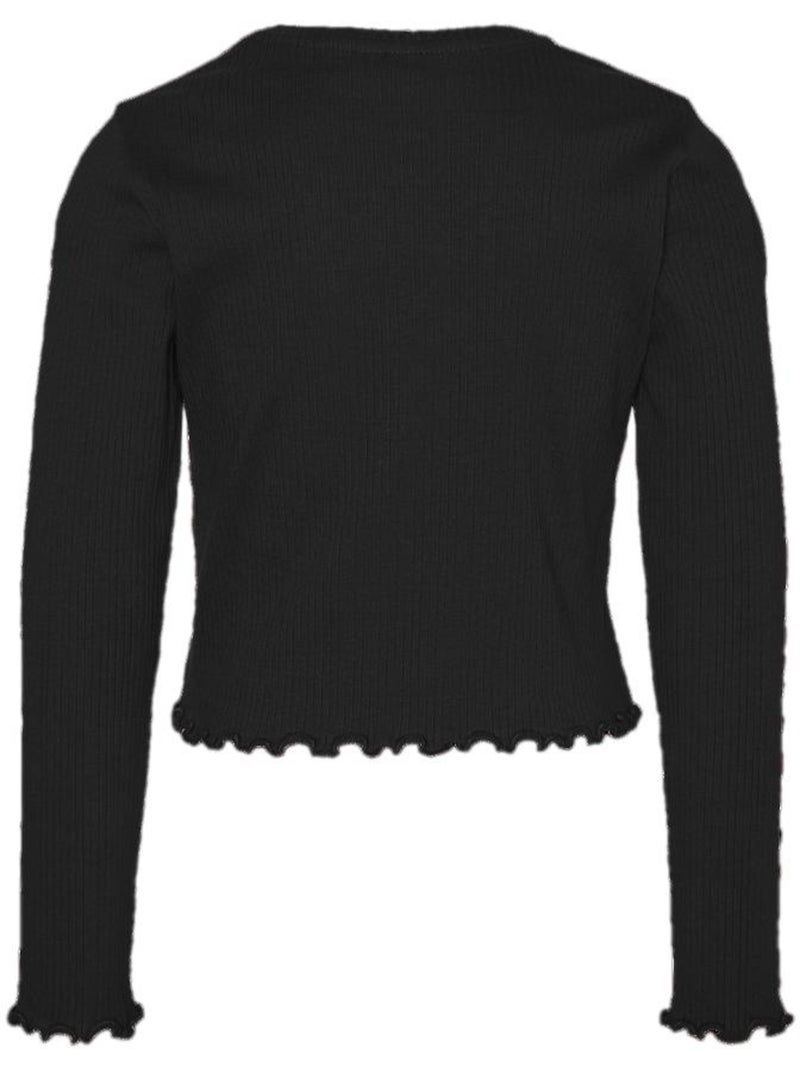 T-shirt Manga Comprida Preta para Menina Vero Moda Lavender Preto - Kiabi