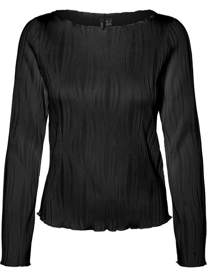 T-shirt Manga Comprida Preta para Mulher Vero Moda Masta Preto - Kiabi