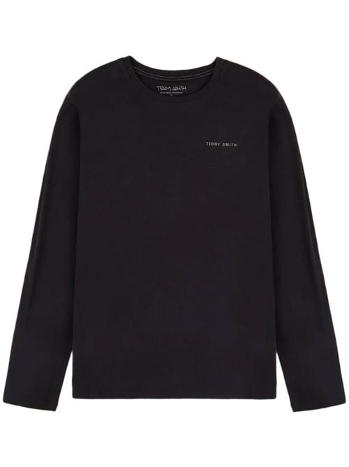 T-shirt manga comprida preto para homem teddy smith 11017085d - Kiabi