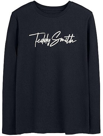 T-shirt manga comprida preto para rapaz teddy smith evan