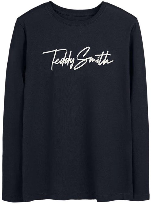T-shirt manga comprida preto para rapaz teddy smith evan - Kiabi
