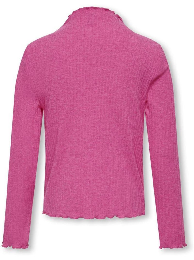T-Shirt Manga Comprida Rosa para Menina Kids ONLY Kognella Rosa - Kiabi