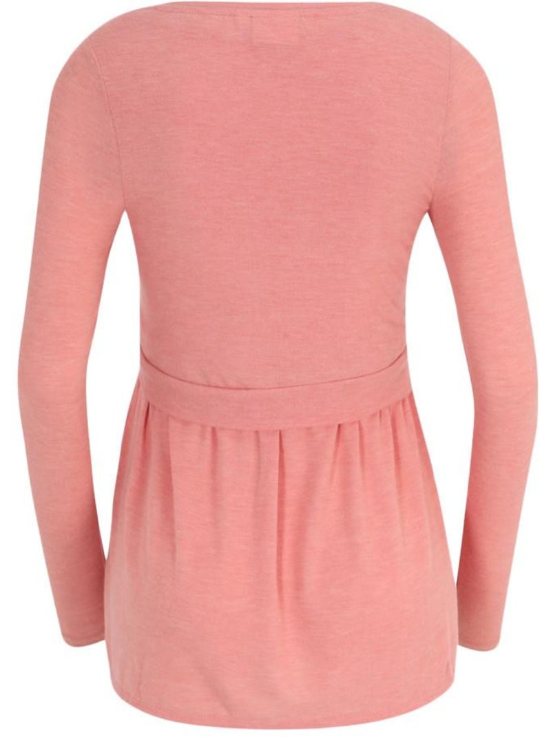 T-shirt Manga Comprida Rosa para Mulher Mamalicious Lanabella Rosa - Kiabi