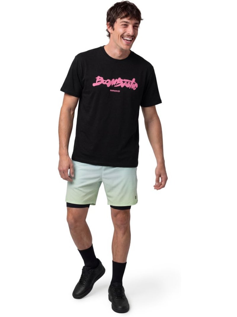 T-shirt manga curta homem boombastic Preto - Kiabi