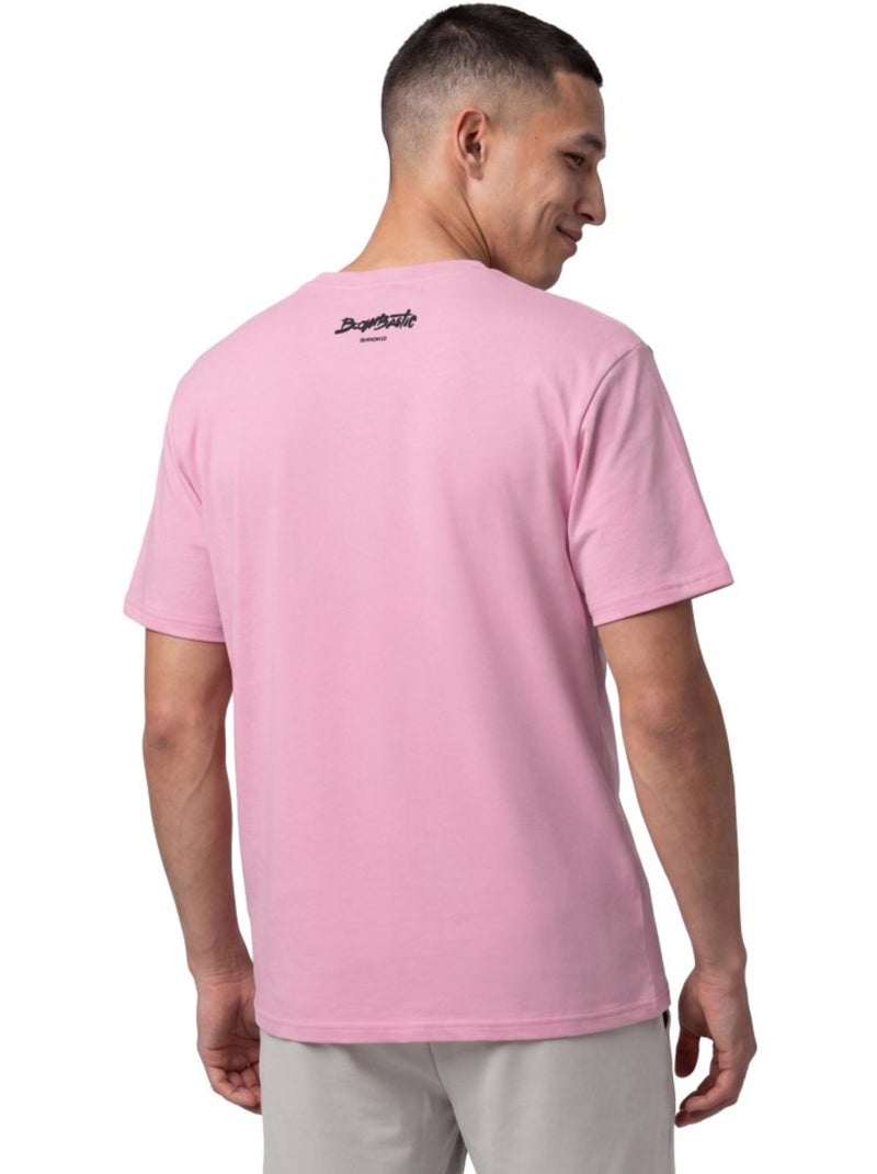 T-shirt manga curta homem boombastic Rosa - Kiabi