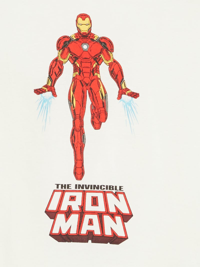 T-shirt manga curta 'Marvel' BRANCO - Kiabi