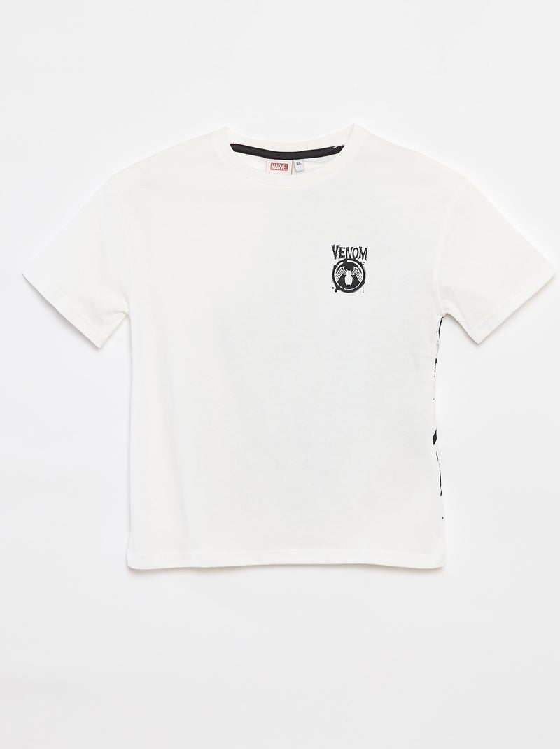 T-shirt manga curta 'Marvel' BRANCO - Kiabi