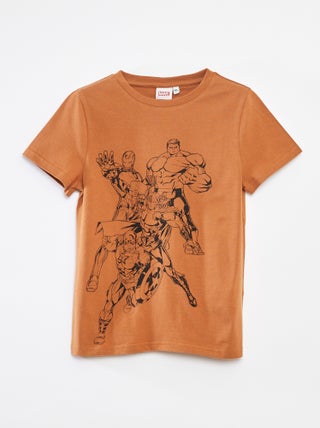 T-shirt manga curta 'Marvel'