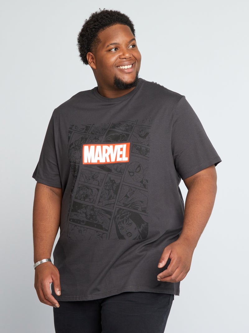 T-shirt manga curta 'Marvel' PRETO - Kiabi