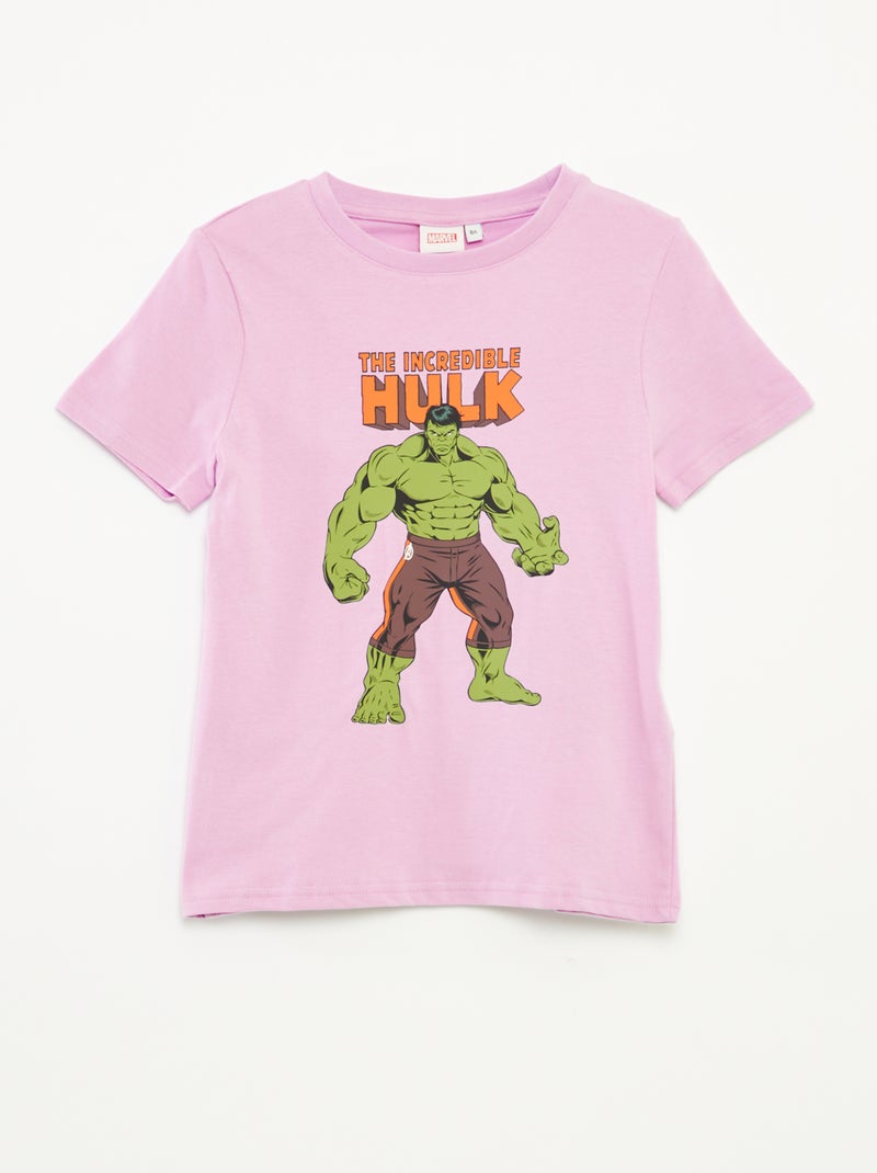 T-shirt manga curta 'Marvel' VIOLETA - Kiabi