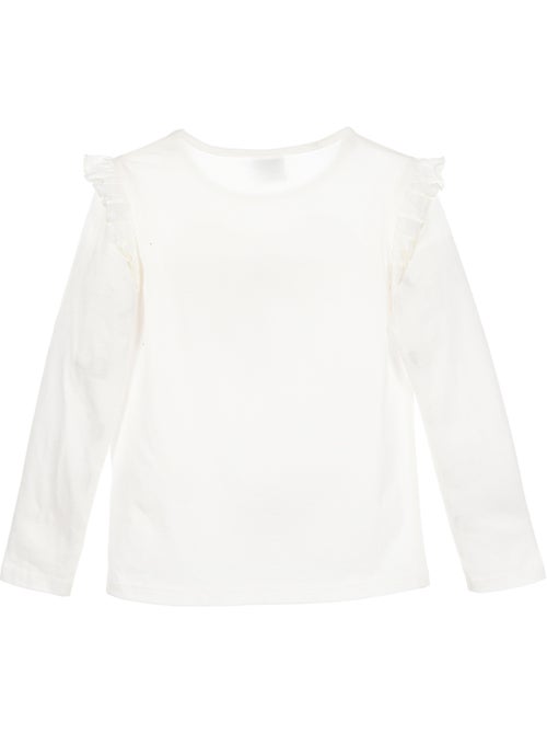 T-shirt mangas compridas branco partido menina gabby's dollhouse - licença oficial - Kiabi