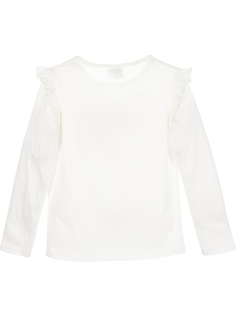 T-shirt mangas compridas branco partido menina gabby's dollhouse - licença oficial Branco - Kiabi