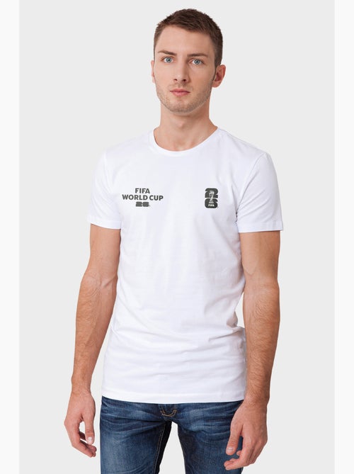 T-shirt mangas curtas branco | licença oficial fifa world cup 2026 - Kiabi T-shirt mangas curtas branco | licença oficial fifa world cup 2026 - Kiabi