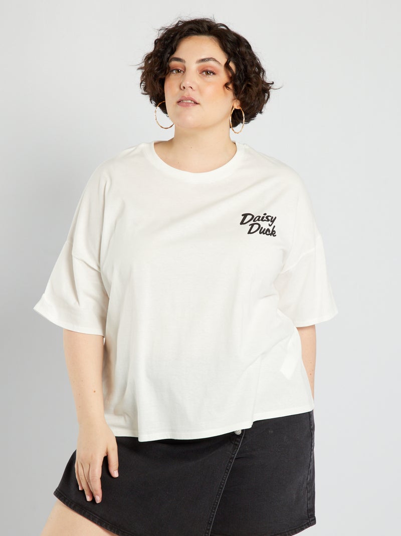 T-shirt 'Margarida' em jersey BRANCO - Kiabi