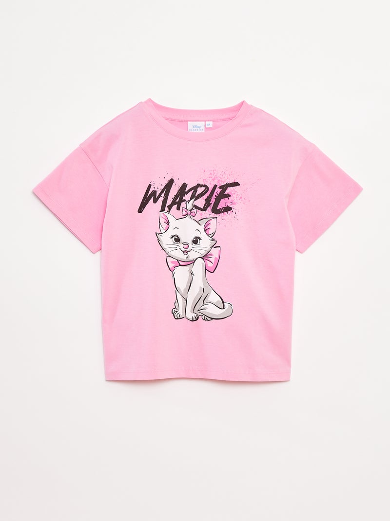 T-shirt 'Maria' 'Disney' de manga curta Rosa - Kiabi