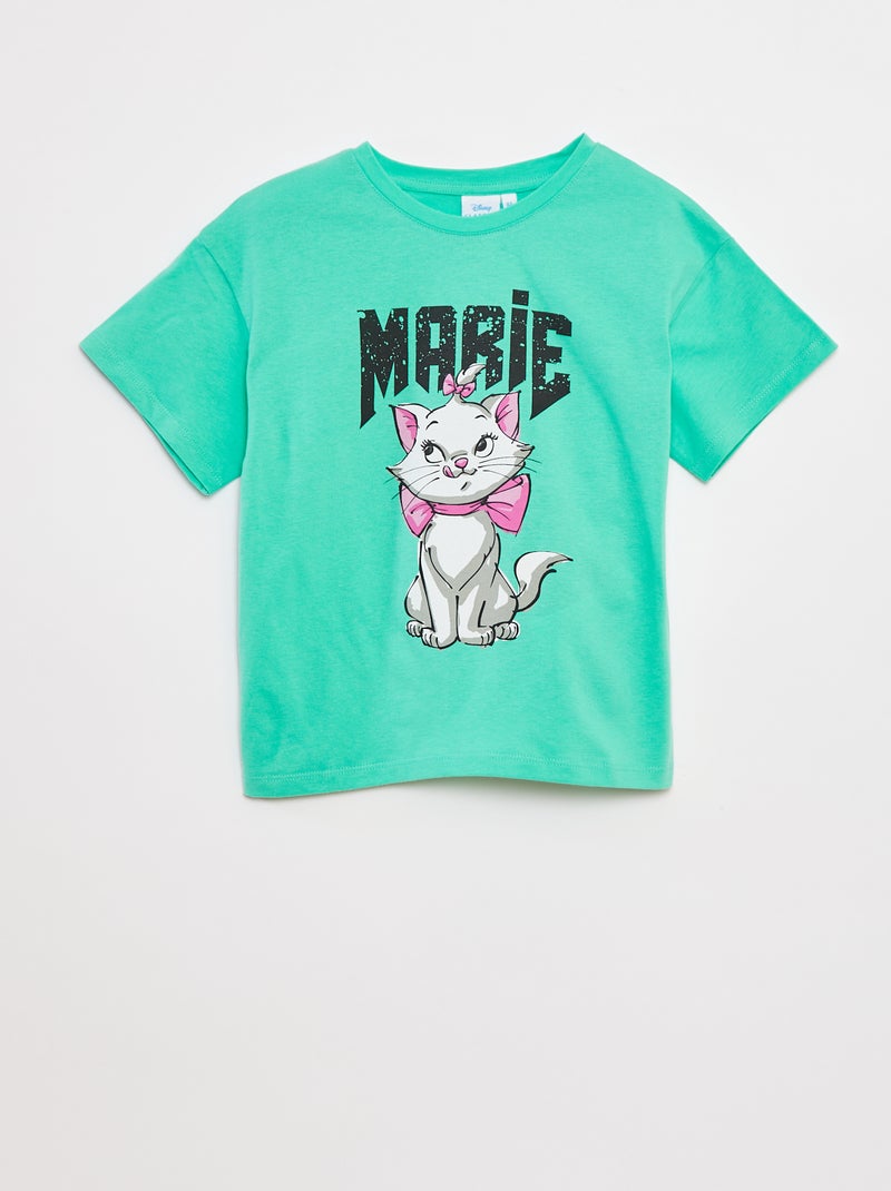 T-shirt 'Maria' 'Disney' de manga curta Verde - Kiabi