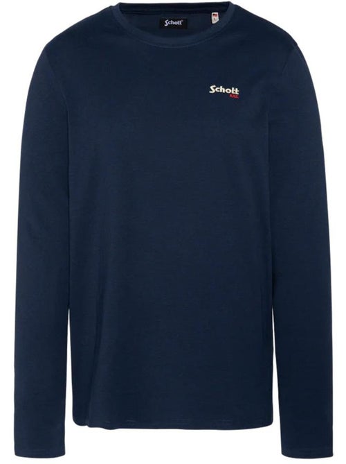 T-shirt marine para homem schott brodedml - Kiabi T-shirt marine para homem schott brodedml - Kiabi