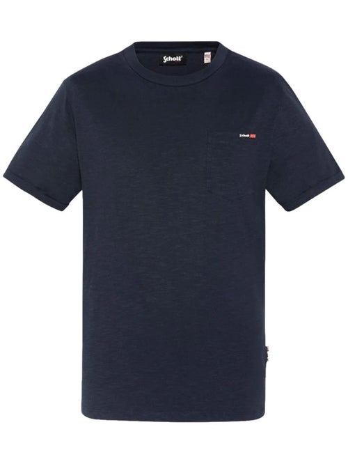 T-Shirt Marine para Homem Schott TSKEA1 - Kiabi