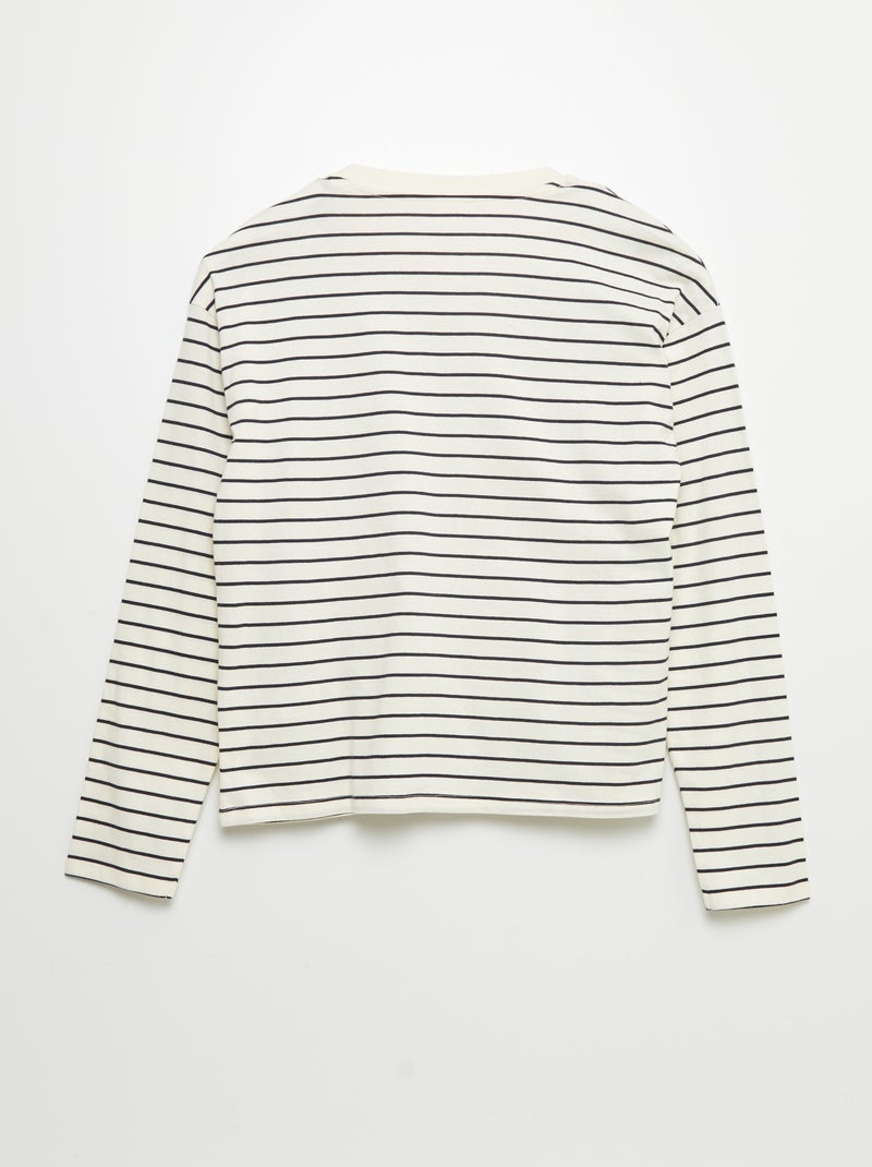 T-shirt marinheiro - So Easy BRANCO - Kiabi