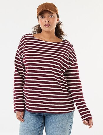 T-shirt marinheiro gola barco