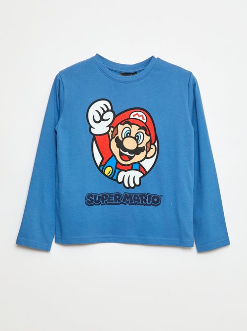 T-shirt 'Mario' em algodão - Kiabi