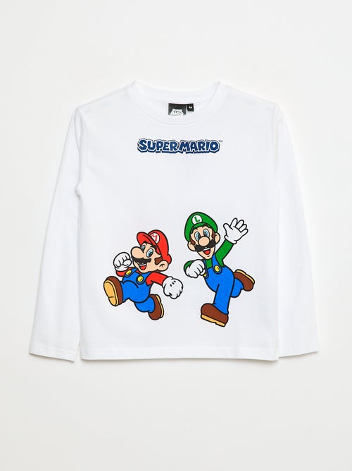 T-shirt 'Mario' em algodão - Kiabi