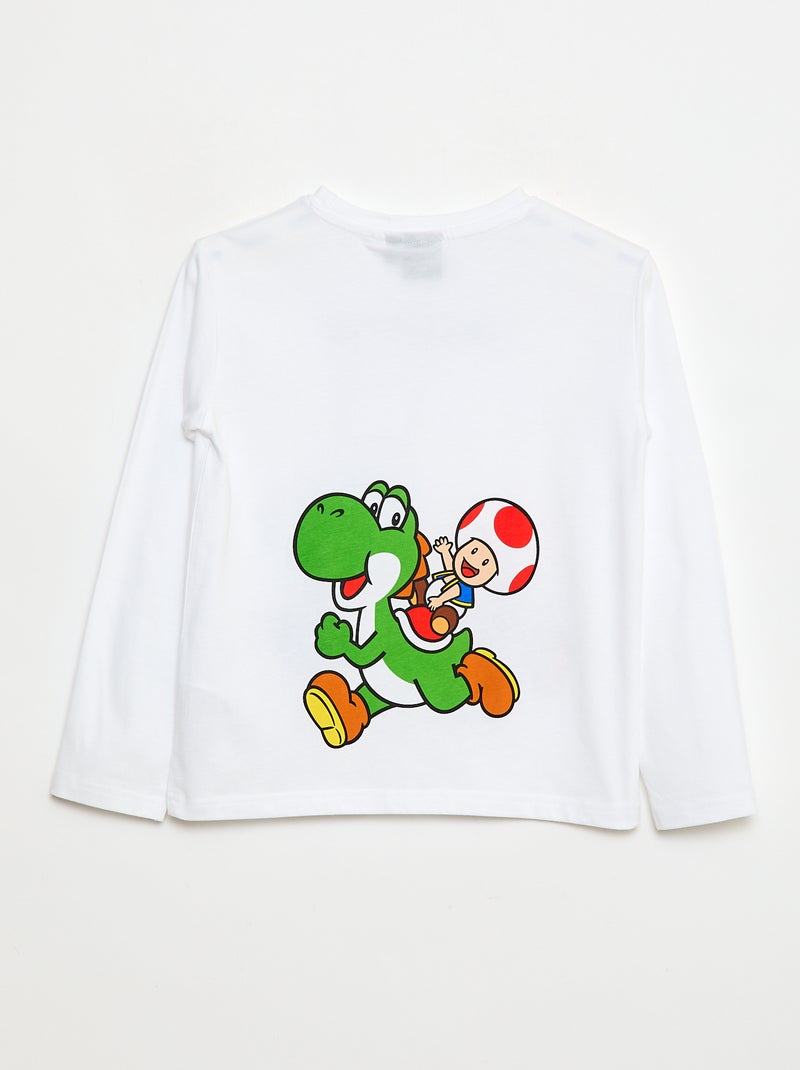 T-shirt 'Mario' em algodão Branco - Kiabi