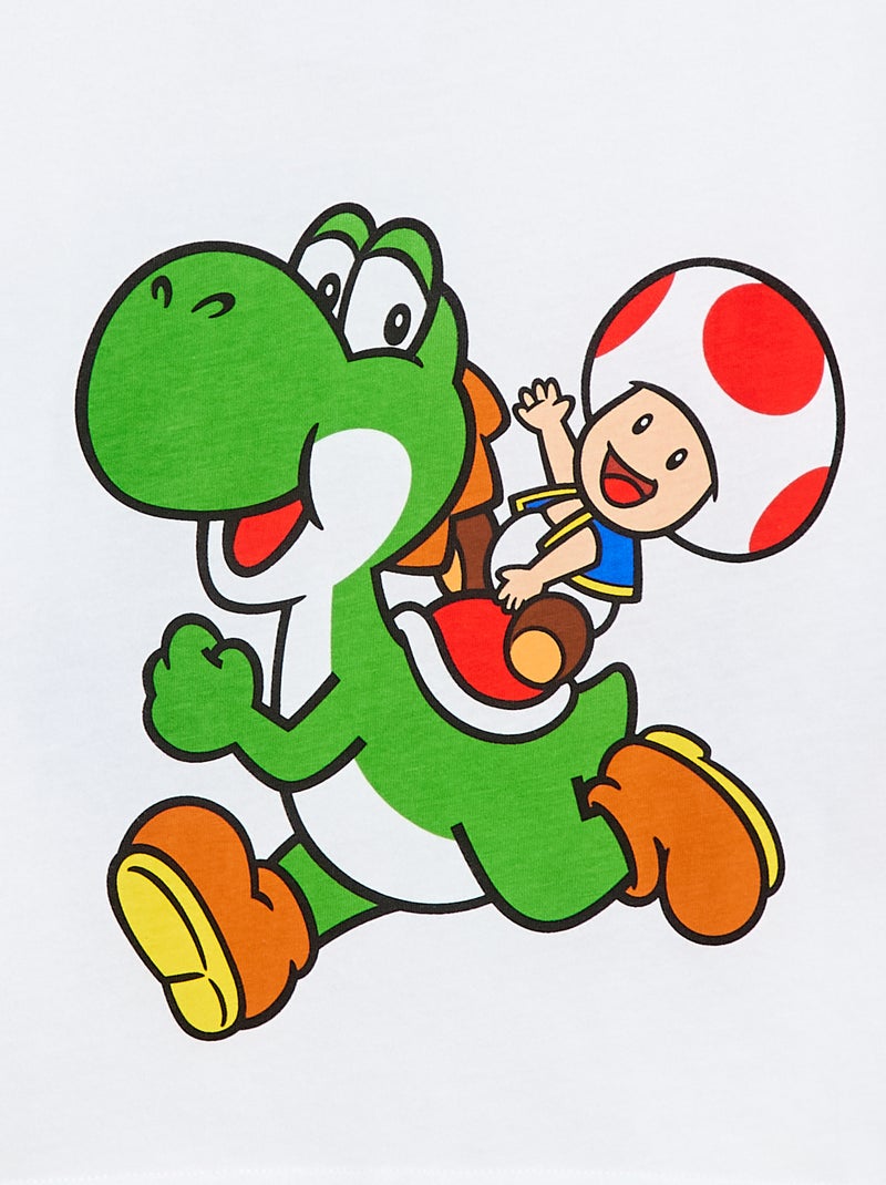 T-shirt 'Mario' em algodão Branco - Kiabi