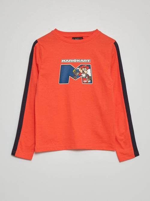 T-shirt 'Mário kart' manga comprida - Kiabi