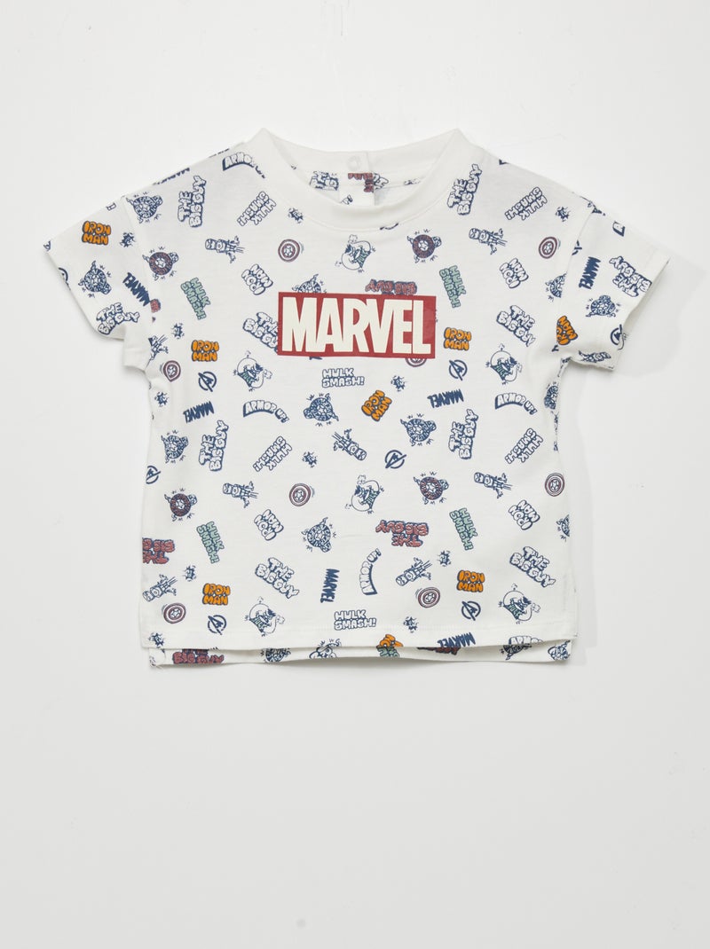 T-shirt 'Marvel' BRANCO - Kiabi