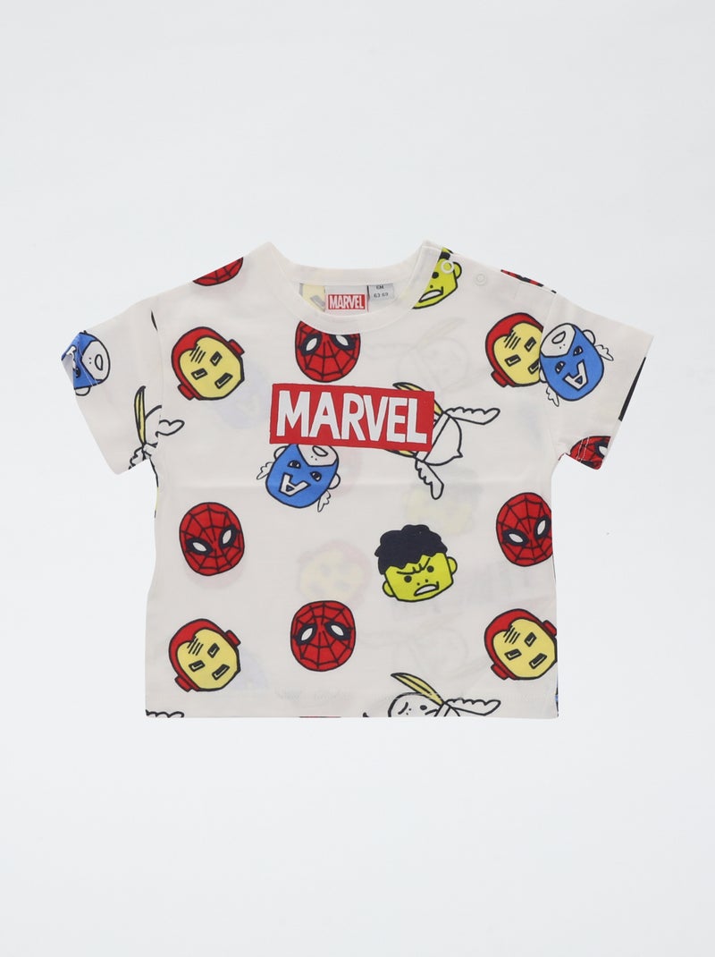 T-shirt 'Marvel' Branco - Kiabi