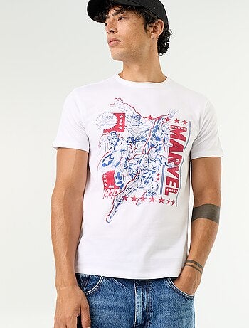 T-shirt 'Marvel' de manga curta